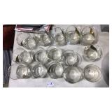 (15) QUAIL LOWBALL COCKTAIL GLASSES