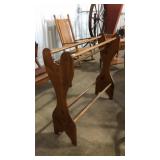 ANTIQUE WOOD QUILT RACK