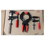 3 PC ASSORTMENT OF BESSEY CLAMPS