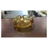 MID CENTURY VIKING GLASS AMBER ASH TRAY