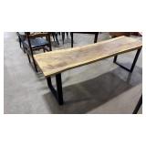 LIVE EDGE WOOD COFFEE TABLE