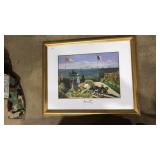 MONET PRINT FRAMED 'GARDEN AT ADRESSE'
