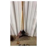 PAIR OF LEAF RAKES