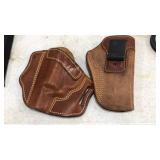 2 LEATHER HOLSTERS