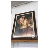 FRAMED MOTHER & DAUGHTER PRINT BY JOHN MORGAN