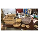 LOT OF ASST DECORATIVE BASKETS