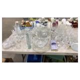 LRG COLL OF ASST GLASSWARE