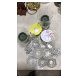 LOT OF ASST TEA CANDLE HOLDERS