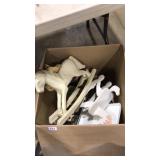 BOX OF ASST. CAROUSEL HORSE DECOR