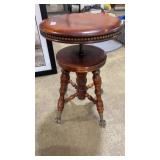 CLAW & BALL FOOTED ORGAN STOOL