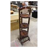 WOOD FOLDING 3 TIER PLANT STAND