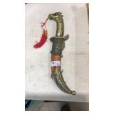 HORSEHEAD DECORATIVE KNIFE W SHEATH