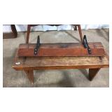 ANTIQUE WOOD WAGON SEAT