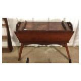 RUSTIC WOODEN DOUGH BOX ON LEGS