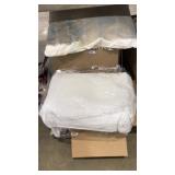 2 BOXES OF ASST LINENS & PILLOWS