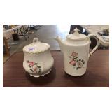 TEA POT & SUGAR BOWL