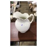12' WHITE STONEWARE PITCHER
