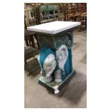 PAINTED ELEPHANT PLANT STAND