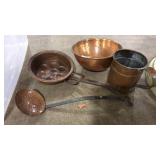 ASST COPPER SERVING WARE