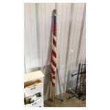 FLAG W POLE, BAT, LACROSSE STICK, FISHING POLE PC