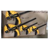 4 PC DEWALT BAR CLAMPS