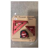 3 PC MILWAUKEE MEASURING TOOLS