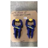 2 PC IRWIN 2' QUIK GRIP CLAMPS