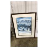 SIGNED FRAMED 'WINTER' & 'EASTER PARADE' LITHOGRA