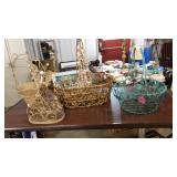 LOT OF ASST DECORATIVE BASKETS