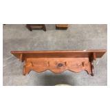 WOOD SHELF / COAT HANGER