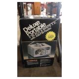 DELUXE PORTABLE 5' B&W TV W/ AM/FM RADIO NIB