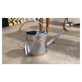 2 GAL GALVANIZED WATERING CAN W/ COPPER TRIM