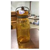 GLOBE AMBER CANNING JAR