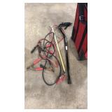 JUMPER CABLES, GRABBER, CANE
