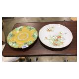 MAJOLICA DINNER PLATE & ECSTASY BY SHEFFORD PLATE