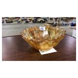 SUNFLOWER DEPRESSION LGASS MARIGOLD BOWL