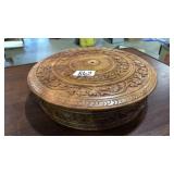 TEAK BOWL WITH ASST. ROCK COLLECTION