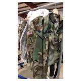 MILITARY FATIGUES: 3 JACKETS AND 3 PANTS
