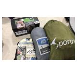 HAMMOCK, TREE STRAPS, TENT, WATER FILTER