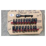 1/4 DRIVE SOCKET SET W/ RATCHET SAE & METRIC