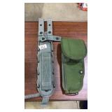 2 PC. CANVAS PISTOL HOLDER & KNIFE HOLDER