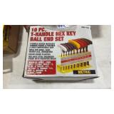 10 PC T HANDLE HEX KEY BALL END SET