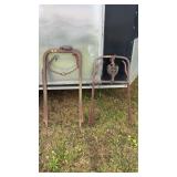 2 ANTQ. HAY HOOKS