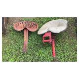 2 TRACTOR SEATS