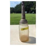 ANTQ. OIL BOTTLE WITH FUNNEL