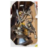BOX LOT OF TOOLS: SOCKETS, RATCHETS, MISC