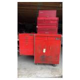 SNAP ON 2 STACK TOOL BOX W/ MATCO SIDE CABINET