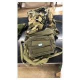LOT OF ASST. SLING BAGS, STRAPS, ETC