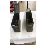 2 METAL AMMO CANS & ASST. SHOTGUN SHELLS