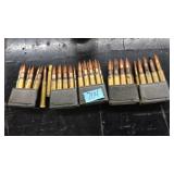 (5) 8 ROUND CLIPS WITH 30-06 AMMO